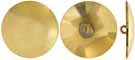 Extra Large Regimental Coat Buttons,
1-1/4" diameter, brass